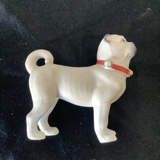 Bisque Porcelain Pug Dog