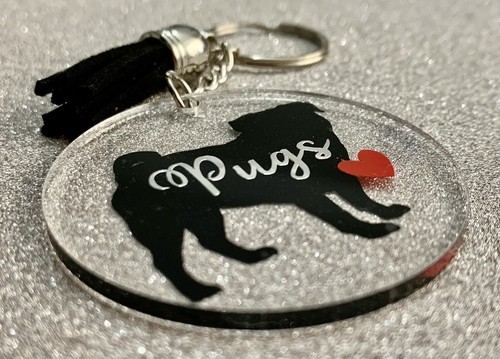 Love pugs keyring - i,