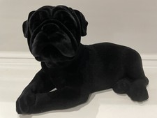 Velveteen Lying Black Pug