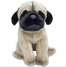 Fawn Pug Plush Soft Toy 12"