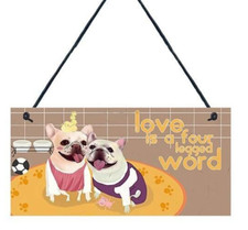 Wood Sign: "LOVE IS A FOUR