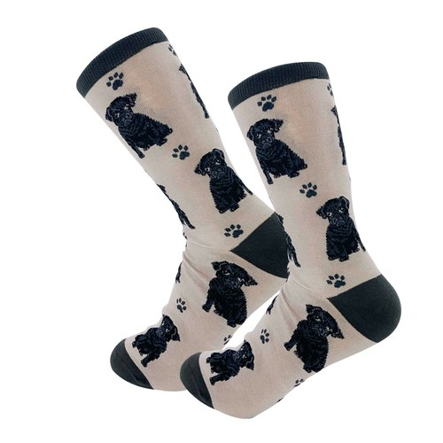 Black pug socks - black,