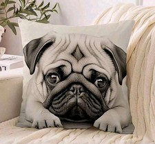 1 X Beautiful Pug Dog Cushion